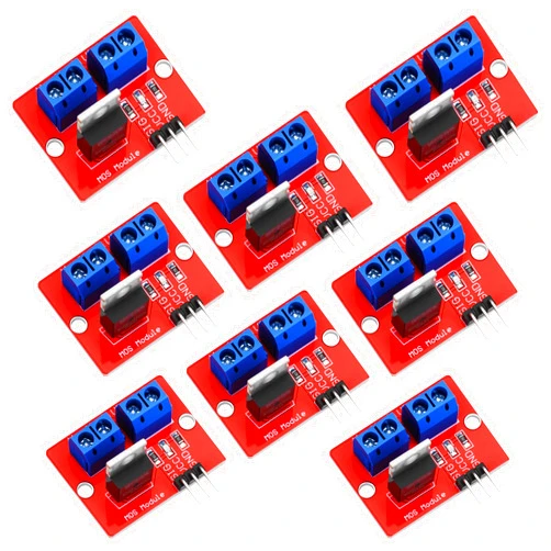 YELUFT 8pcs IRF520 MOSFET Driver Module MOS Transistor Field-Effect Transistor Driver Module Compatible with for Arduino Raspberry Pi