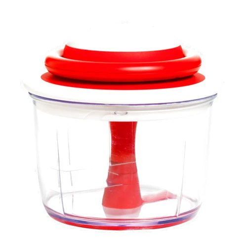 Chef'n 102-239-005 VeggiChop Hand-Powered Food Chopper, Set of 1, Cherry