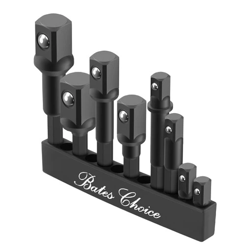 Bates Choice Bates- Impact Grade Sockets Adapter Set, 8 pcs, 1/4