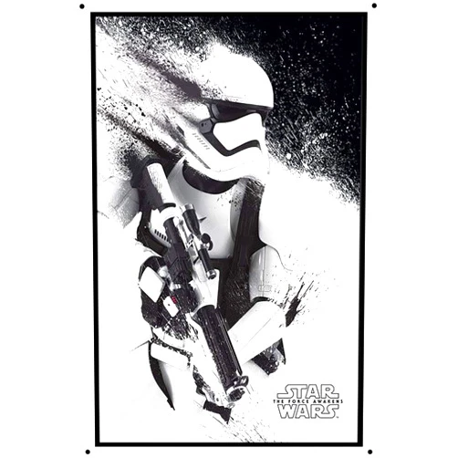 HISIMPLE Retro Metal Tin Sign 8x12 inches Star Wars Episode VII The Force Awakens Poster Retro Metal Sign Pulp Fiction Movie Poster Tin Sign