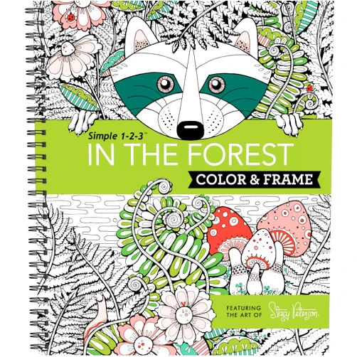 By New Seasons (Author), Publications International Ltd. (Author), Stacy Peterson (Illustrator) & 0 more Color & Frame - In the Forest (Adult Coloring Book)