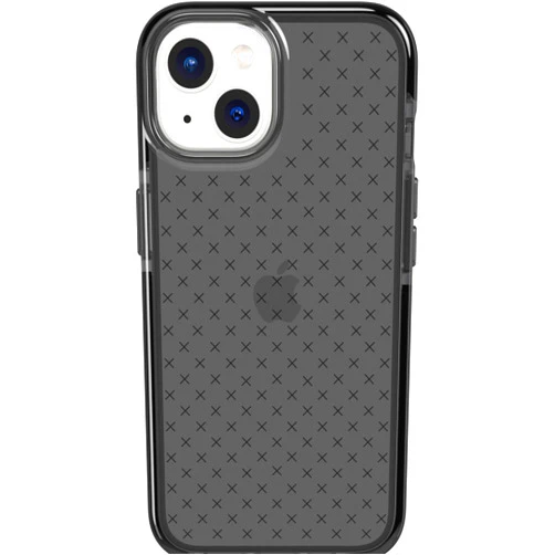 Tech21 iPhone 14 Evo Check – Shock-Absorbing & Slim Protective Phone Case with 16ft FlexShock Multi-Drop Protection & Extra Buttons