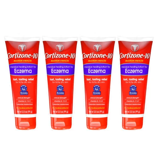 Chattem Cortizone 10 Intensive Healing Eczema Lotion 3.5 Oz (4 Pack)