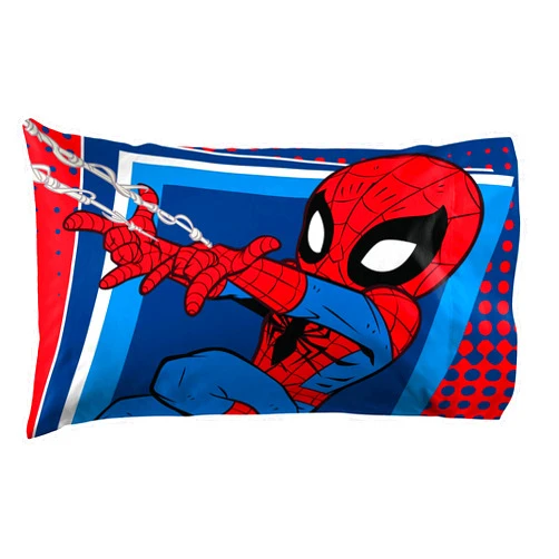 Jay Franco Marvel Super Hero Adventures Go Spidey 1 Pack Pillowcase - Double-Sided Kids Super Soft Bedding - Features Spiderman