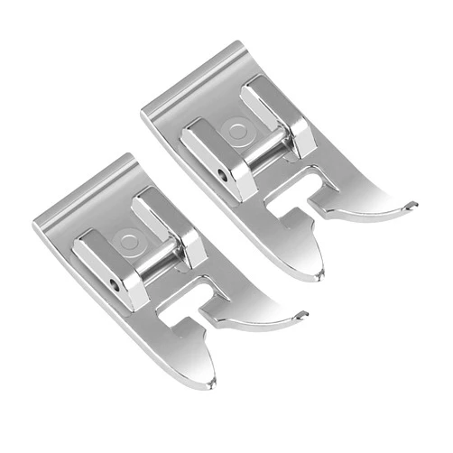 Harniruco 2pcs Zig Zag, Straight Stitch Foot Snap On Foot Sewing Machine Presser Foot Will Fit Singer, Brother, Janome, Toyota, Etc Domestic Sewing Machines