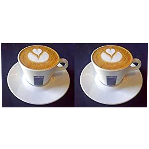 Holland Plastics Original Brand 2 X Lavazza 8 oz Americano Cups and Saucers
