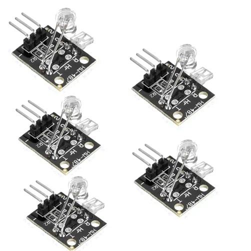 HiLetgo 5pcs 5V Heartbeat Detect Sensor Heart Rate Detect Measuring Module Measure Finger