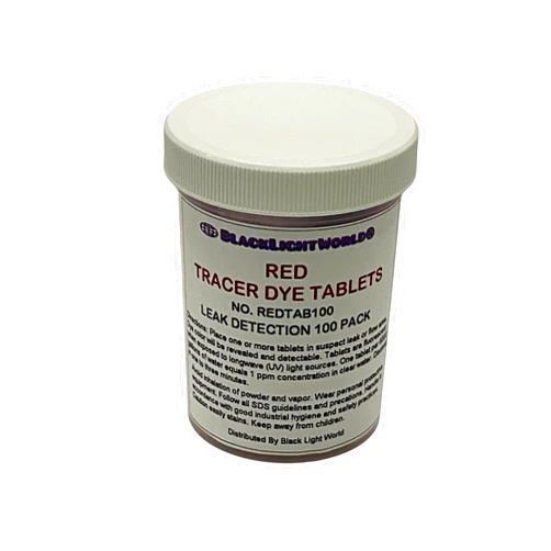 Black Light World Tracer Dye Red Tablets 100 Pack