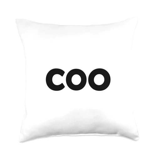 Identity Inventory COO-Chief Operating Officer-Business Admin Company Throw Pillow, 18x18, Multicolor
