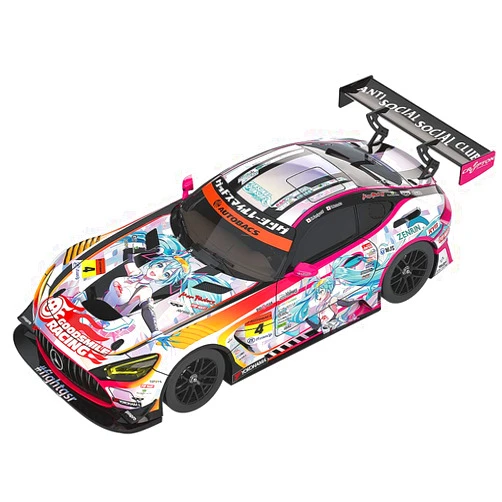 Good Smile Company Good Smile Hatsune Miku GT Project AMG 2021 GT (Round 5 Version) 1:64 Scale Miniature Car, Multicolor