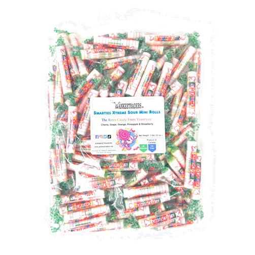 Smarties Xtreme Sour Candy, 2 Pound Bulk Bag