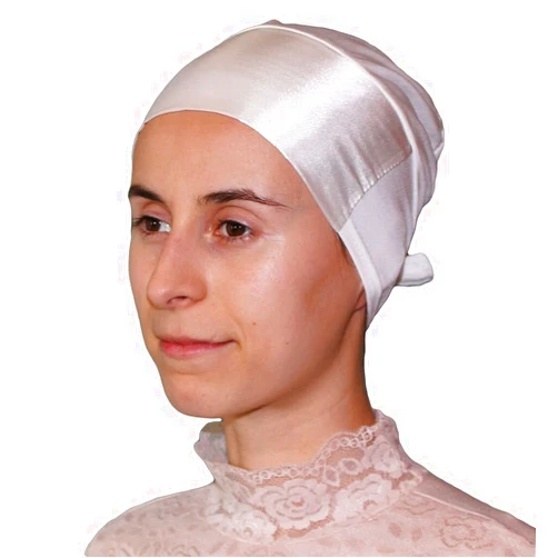 Modefa USA Firdevs Luxury Satin Islamic Hijab Bonnet Muslim Scarf Cap Bone Underscarf