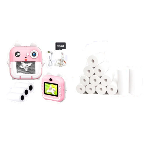 Sylhair Kids Camera Instant Print and 12 Rolls Refill Print Paper Bundle Sale