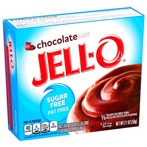 Jell-O Instant Pudding & Pie Filling, Chocolate Sugar Free, 2.1 oz