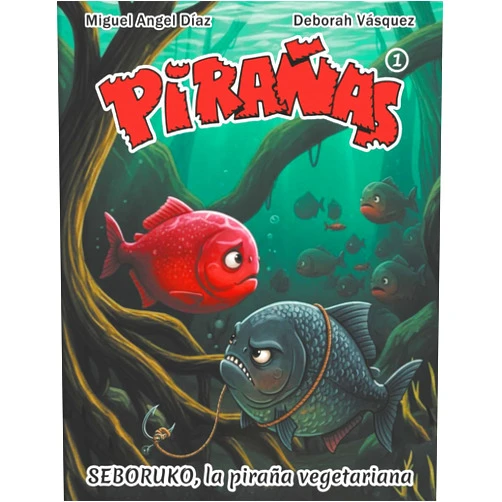 Spanish Edition by Miguel Ángel Díaz MAD (Author), MISTI Ediciones (Author), Deborah Vásquez DeVaTe (Translator) & 0 more SEBORUKO, la piraña vegetariana: Cuento infantil educativo, ilustrado, con láminas para colorear