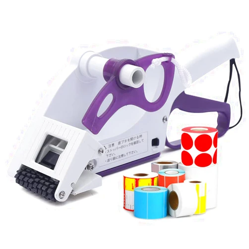 Gdrasuya10 Manual Label Applicator Round Square Flat Bottle Labeling Machine for 22-35 mm Width Label, Barcode Applicator Hand Held Label Applicator Machine Sticker Labeler for Round Square Flat Bottle