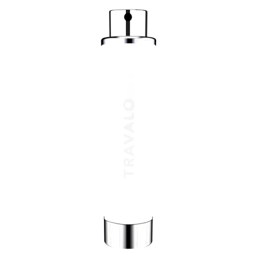 Travalo Walzer Refillable Perfume Atomizer - Pocket-Size, Leak-Proof, Glass-Free Spray Bottle Safe for Air Travel - Mini Perfume Bottle with White Leather Cover