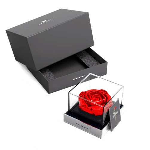 Nifeliz ROSEEVER Artificial Flowers Building Sets, Unique Mother's Day Décor, Ideal for Birthday, Anniversary or Mother's Day, Creative Rose Building Toys to Build and Display, NF10256