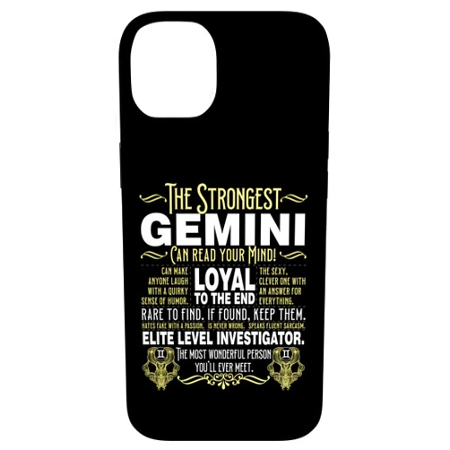 Strongest Gemini Loyal To The End Can Read Mind Gemini Symbol Astrology Zodiac Sign Personality Horoscope Case for iPhone 14 Plus