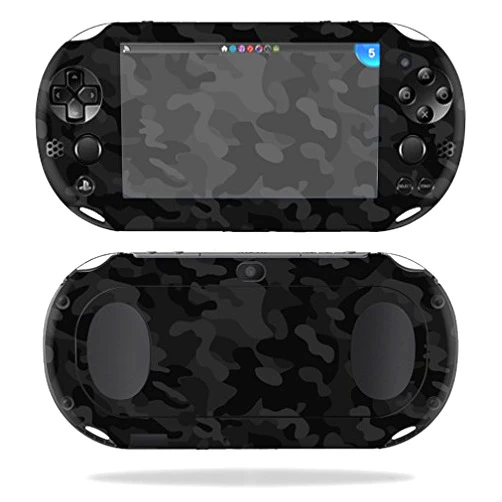 MIGHTY SKINS MightySkins Skin Compatible with Sony PS Vita (Wi-Fi 2nd Gen) wrap Cover Sticker Skins Black Camo