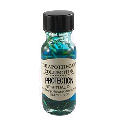 The Apothecary Collection PROTECTION SPIRITUAL OIL ½ oz by The Apothecary Collection for Wicca Santeria Voodoo Hoodoo Pagan Magick Rootwork Conjure