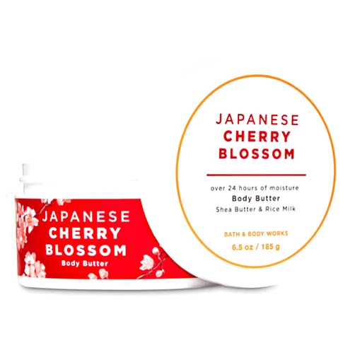 Bath & Body Works JAPANESE CHERRY BLOSSOM Body Butter 6.5 Ounce (packaging varies)