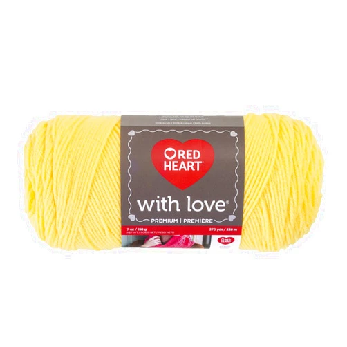 Red Heart Love Yarn-Daffodil, 1 Pack, Multicolor