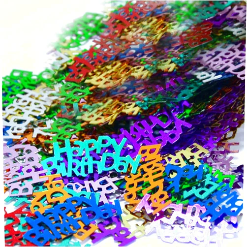 Jimmy Jem's Confetti Word HAPPY BIRTHDAY MultiColors - Retail Pack #7829 QS0