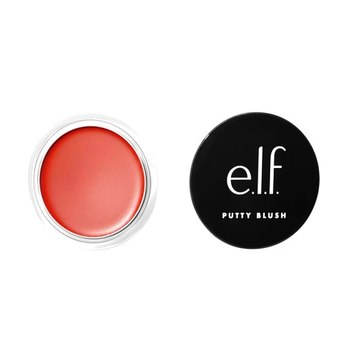 e.l.f. Putty Blush, Creamy & High-Pigment Formula For A Natural Glow, Delivers A Semi-Matte & Powder Finish, Vegan & Cruelty-Free, Bali
