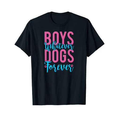 NikkiDawn's Dog Lover Apparel Boys Whatever Dogs Forever Funny Dog Lover Gift T-Shirt