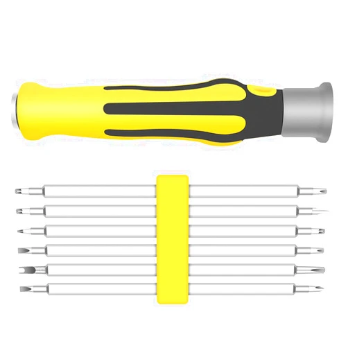 NOSHY Premium 6-In-1 Mini Screwdrivers Set, Small Screwdriver Sets, Multipurpose Turn Screw, Household Small Driver, Detachable Handle, Alloy Steel Material, SH-083, 12 Sizes by NOSHY