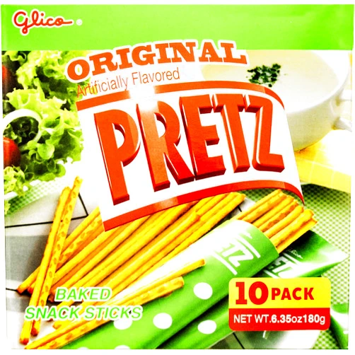 Glico Pretz Original Baked Snack Sticks, 6.35 Ounce