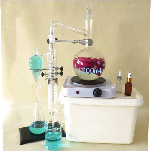 LAKAGO Chemical Laboratory Equipment 1000ml Distilled Water Chemistry Teaching Equipment Thickened High Temperature Glassware LKILKJJHI-3-7