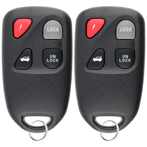 KeylessOption Keyless Entry Remote Control Car Key Fob for KPU41805 Model 41805 Mazda 6 (Pack of 2)