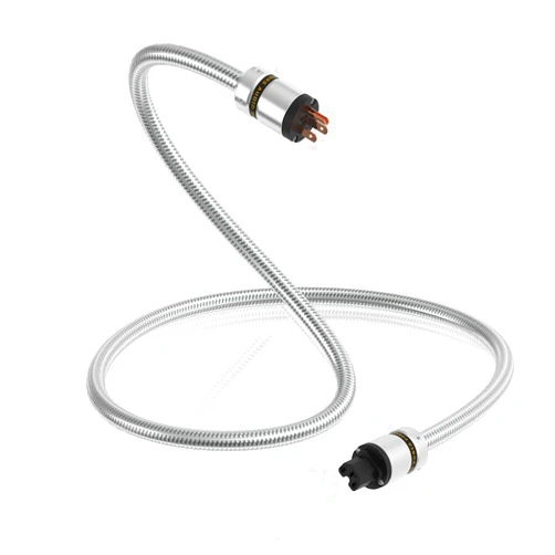Monosaudio HiFi Power Cable Audiophile Power Cable With 3-Prong US Version Pure Copper Plugs Audio Power Cable 125V 15A, Ac Power Cord Pc Braided Sleeves Power Line For Audio Equipment Amp(4.9FT/1.5M)