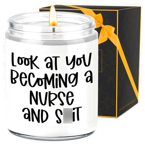 LEADO Candles - Nurse Gifts for Women, Men - Nurse Graduation Gifts, LPN, RN Gifts for Nurses - Funny Christmas, Nursing School, Nursing Graduation Gifts for Her, Nursing Student, New Nurses