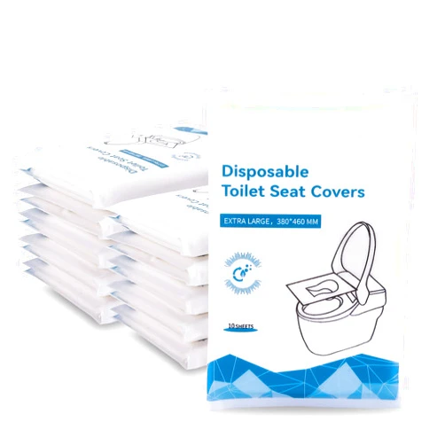 Vinonzi Disposable Toilet Seat Covers Flushable Paper, (100 Pack) Travel Toilet Seat Covers for Adults and Kids Potty Training, 100% Biodegradable - Travel Accessories for Public Restrooms, Airplane, Camping