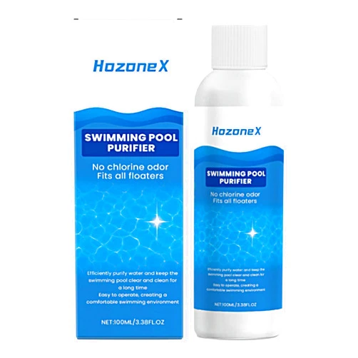 LASULEN Hozonex Swimming Pool Purifier, Pool Water Purifier Liquid, Swimming Pool Water Natural Clarifier, Keeps Your Pool Clear & Clean for Safe Family Fun, for Inground Above Ground Pools (1pcs)