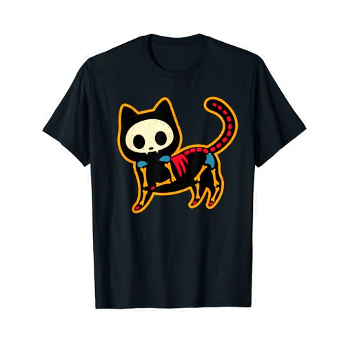 Sugar Skull - Traditional Day Of The Dead Mexico Traditional Day Of The Dead Mexico Sugar Skull Cat Halloween T-Shirt