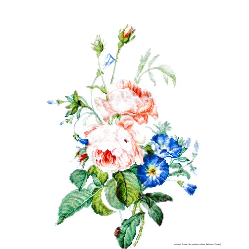 Lucas-S Bouquet with Roses Counted Cross-Stitch Kit