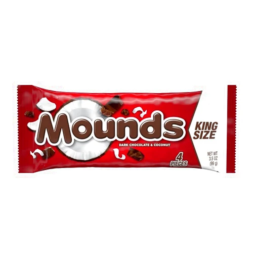 Peter Paul Mounds Candy Bars, King Size, 3.5-Ounce (Pack of 18)