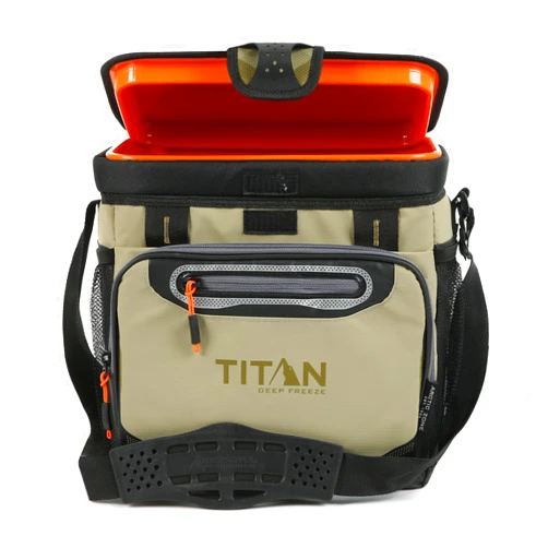 Titan by Arctic Zone Titan Deep Freeze Cooler Zipperless Hardbody Cooler - Deep Freeze Insulation, HardBody Liner, and SmartShelf