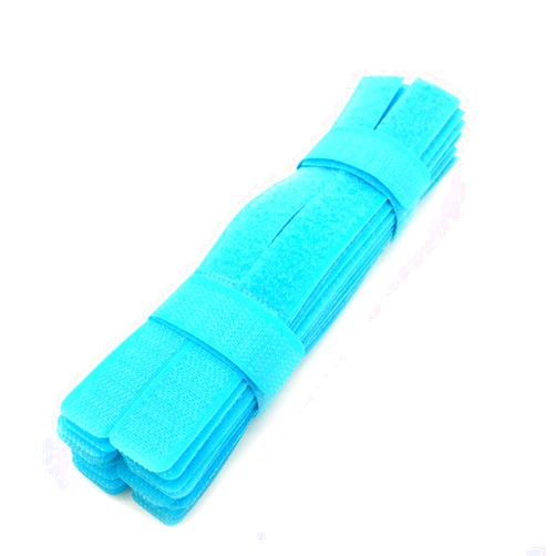 Pasow 50pcs Cable Ties Reusable Fastening Wire Organizer Cord Rope Holder 7 Inch (Sky Blue)
