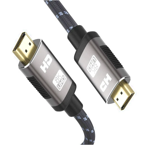 Bkzhcll 8K HDMI 2.1 Cable 6.5ft,Ultra HD High Speed 48Gpbs HDMI Cord,8K60 4K120 144Hz eARC HDR10 4:4:4 HDCP 2.2&2.3 DTS:X for PS4/PS5/Roku TV/Blu-ray/HDTV