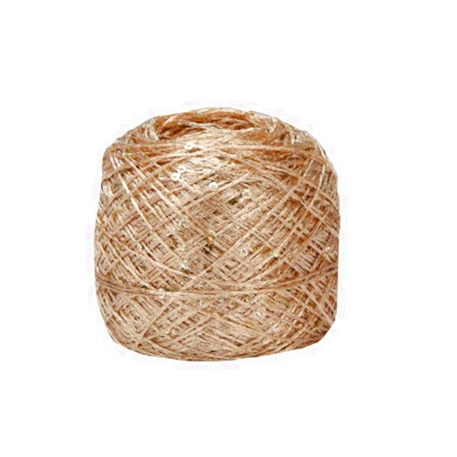Clisil Gold Shining Yarn Glitter Yarn Sparkle Yarn,Lame,Brocade Yarn with Sequins DIY Bag Cloth Decor 100g