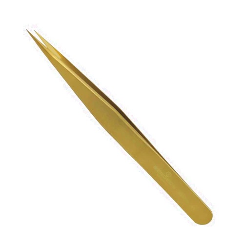 Bergeon 7422-PM-AM precision tweezers in brass for watchmaker's and jewellers 130 mm