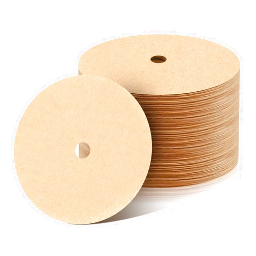 Prudiut 300Pcs Percolator Coffee Filters, 3.5in Disc Coffee Filters, Natural Unbleached Filter Coffee, Disposable Coffee Filters for Percolator Coffee Pot and Flat Bottom Basket