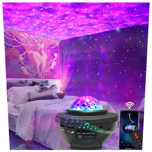 Easeking Star Projector Galaxy Light Projector with Bluetooth Speaker, Multiple Colors Dynamic Projections Star Night Light Projector for Kids Adults Bedroom, Space Lights for Bedroom Decor Aesthetic