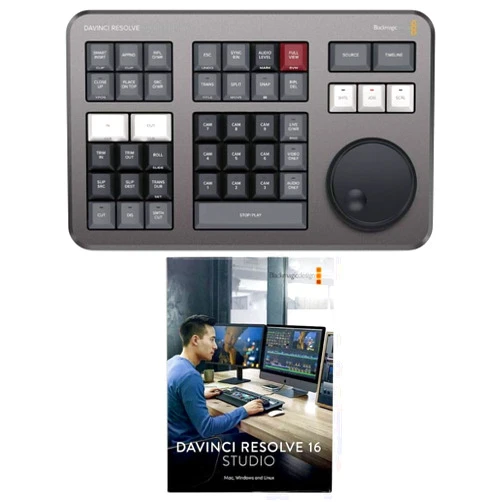 Blackmagic Design Davinci Resolve Speed Editor Bundle with Davinci Resolve 17 Studio (Activation Card) (2 Items)