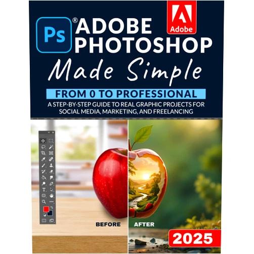 By Logan Stride (Author) Adobe Photoshop Made Simple: From 0 to Professional | A Step-by-Step Guide to Real Graphic Projects for Social Media, Marketing, and Freelancing
